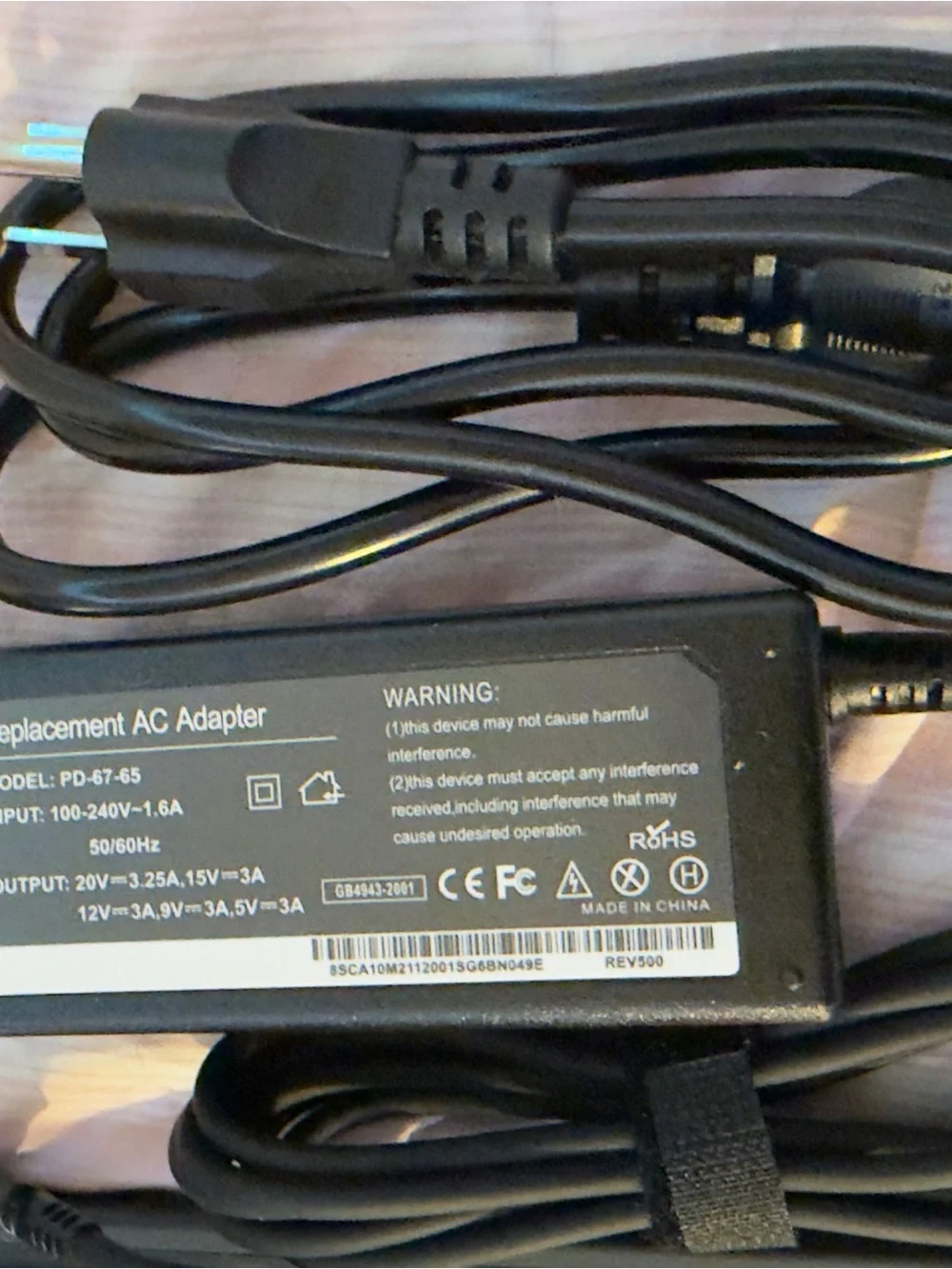 Lenovo Black Laptop with Charger and AC Adapter